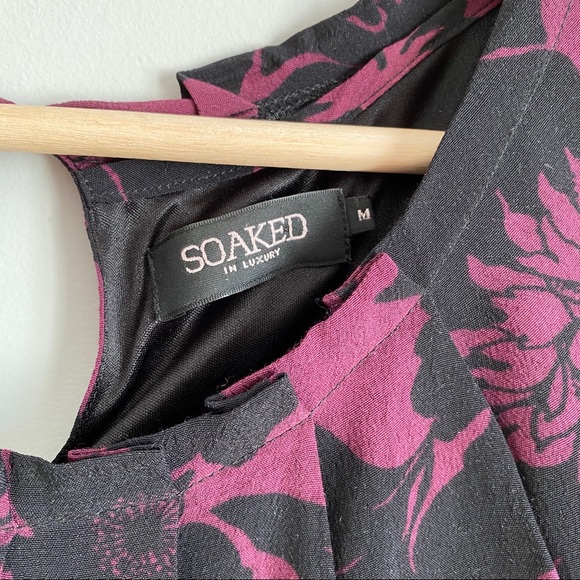 Soaked in Luxury Purple and Black Dress - Picture 3 of 7